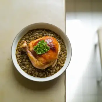 Braised Chicken and Lentils