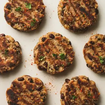 Smokey Black Bean & Mushroom Patties