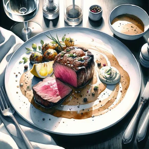 Reverse-Seared Beef Tenderloin with Horseradish Cream Sauce