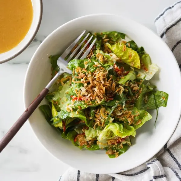 Little Gem Salad with Spicy Sesame Dressing