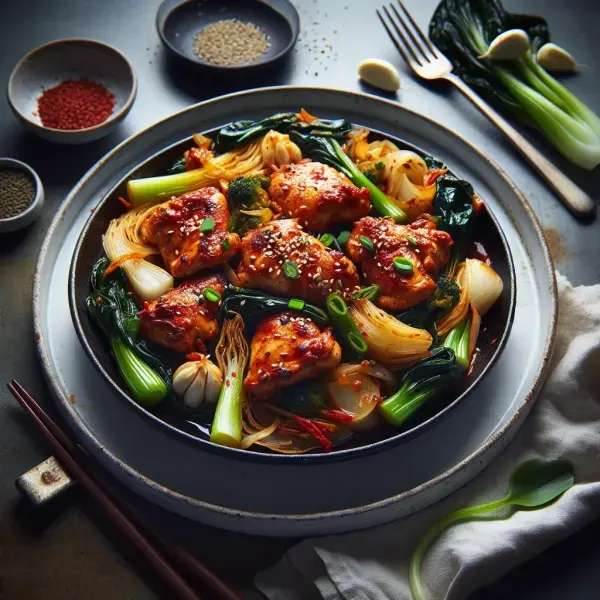 Sauteed Kimchi Chicken