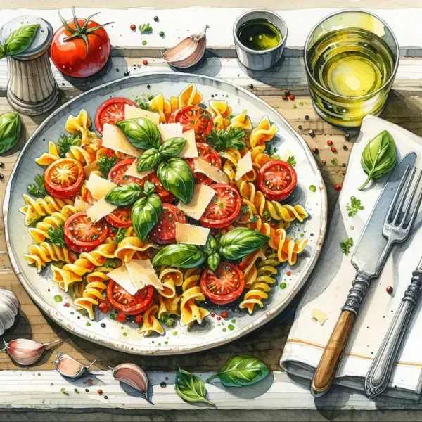 Pasta with Fresh Tomato Sauce