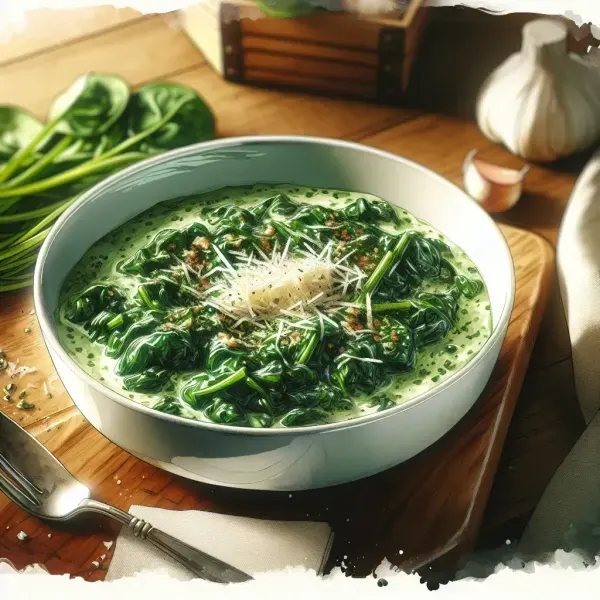 Quick Creamed Spinach