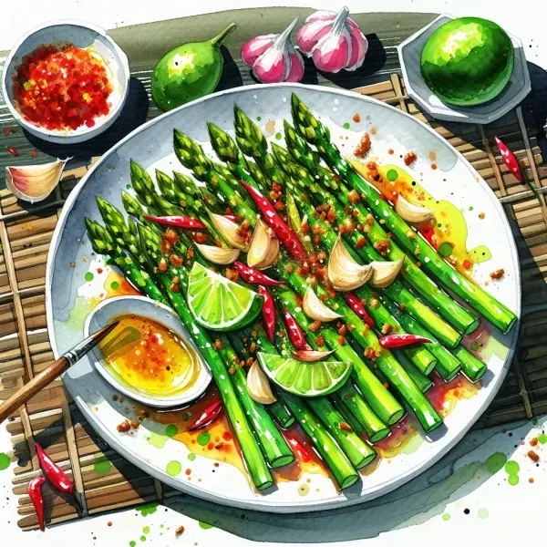 Spicy Stir-Fried Asparagus