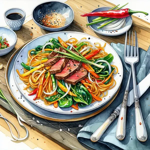 Japchae with Beef