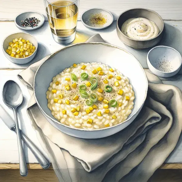 Miso Corn Risotto