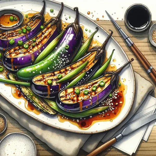 Roasted Miso Eggplant