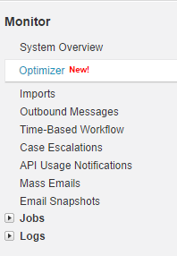 Optimizer in Monitor Menu