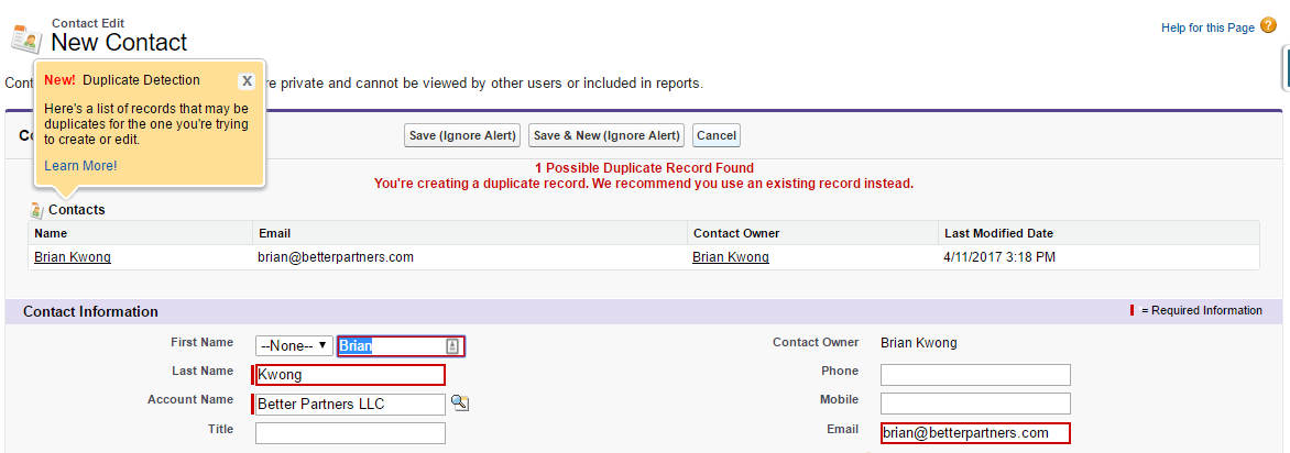 One Simple Way To Prevent Duplicate Data In Salesforce Better Partners