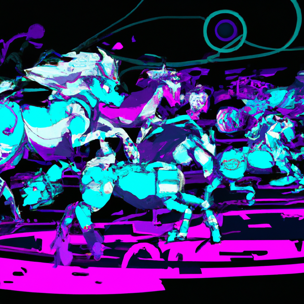 a horserace with robot horses