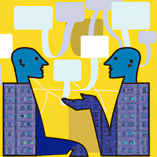 a person developing communication skills talking with other people