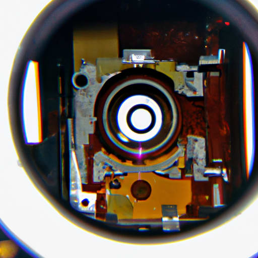 The inside of a video camera