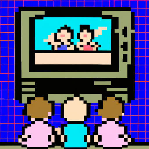 Babies watching a tv