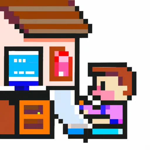a person downloading paper documents from their computer in their home