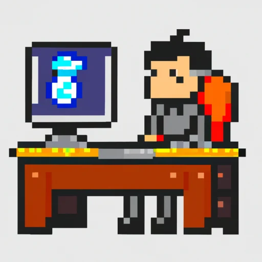 a person at a desk wathcing a video on a computer with money coming out of their pocket