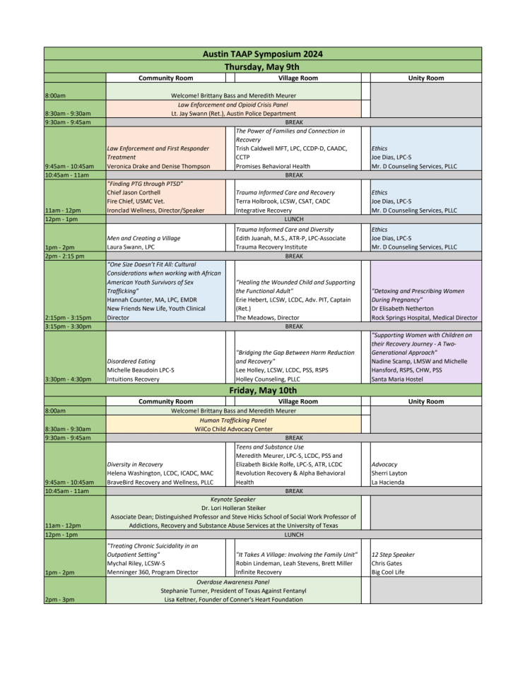 2024 Austin TAAP Symposium by Austin Chapter Texas Association of