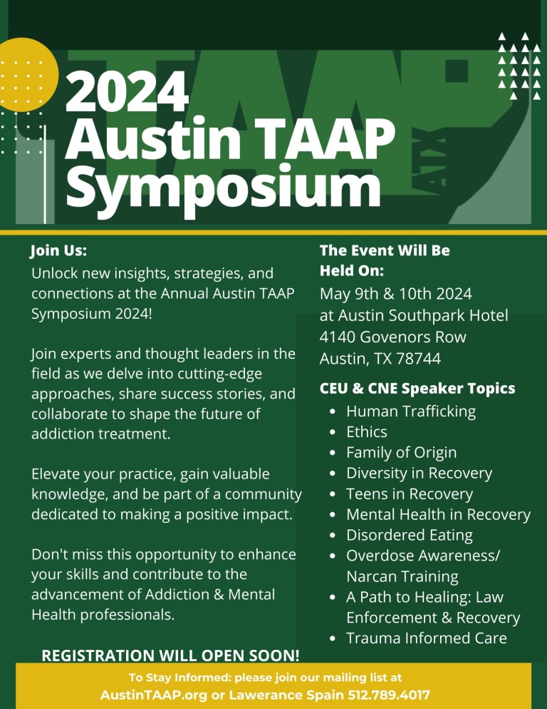 2024 Austin TAAP Symposium by Austin Chapter Texas Association of