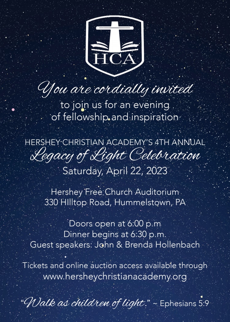4th Annual Legacy of Light Celebration 2023 by Hershey Christian Academy |  BetterUnite