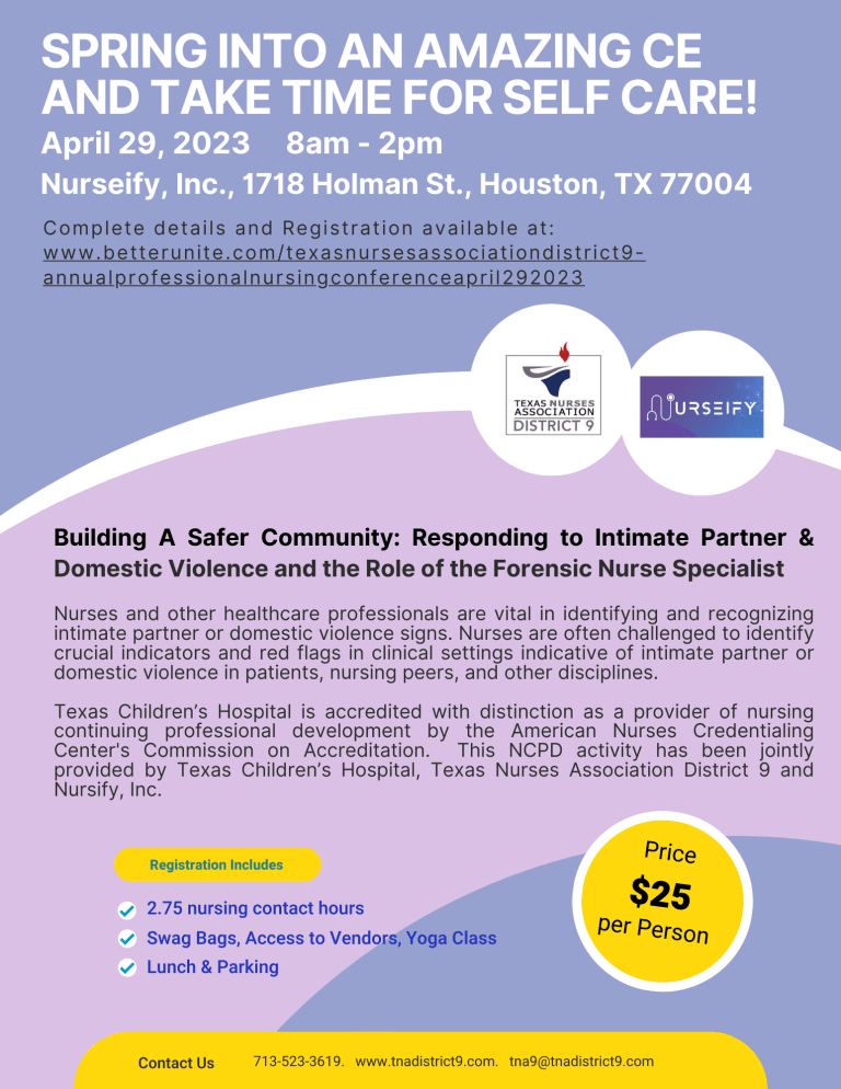 Annual Professional Nursing Conference April 29, 2023 by Texas Nurses