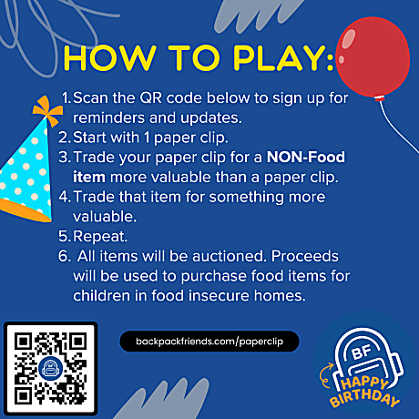 Paper Clip Fundraiser by Backpack Friends | BetterUnite