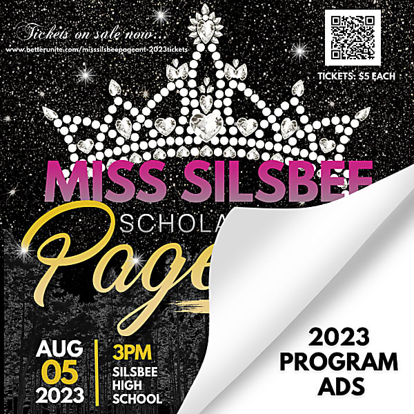 PROGRAM ADS | 2023 MISS SILSBEE SCHOLARSHIP PAGEANT by Miss Silsbee ...