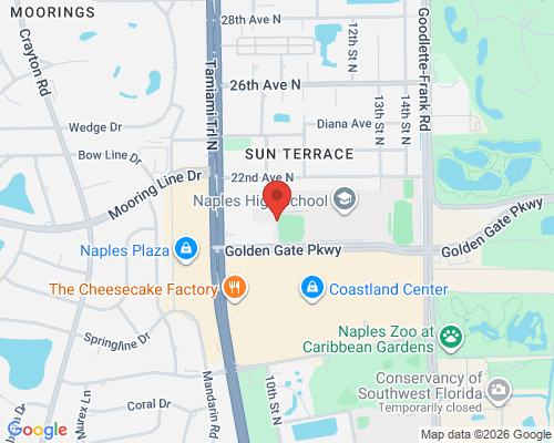 Map to Naples High School