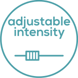 Adjustable intensity Adjustable intensity