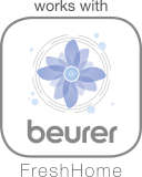 Compatible with the "beurer FreshHome" app Compatible with the "beurer FreshHome" app
