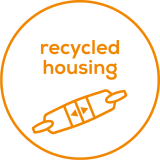 Gemaakt van gerecycled materiaal Gemaakt van gerecycled materiaal