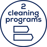 2 individual cleaning programs 2 individual cleaning programs