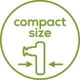 Lightweight and handy design for comfortable handling