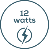 Quiet and energy-saving: only 12 watts