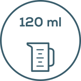 Tank capacity: 120 ml