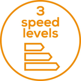 3 niveles de velocidad 3 niveles de velocidad