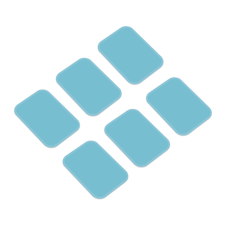 EM 55 Coussinets en gel 6 pièces EM 55 Coussinets en gel 6 pièces