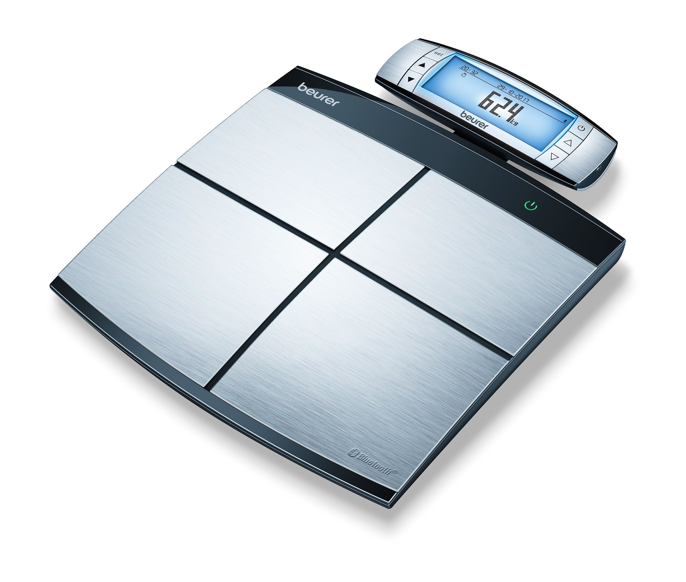  Beurer Body Fat Analyzer BMI, Multi-User & Recognition, Digital  Bathroom Weight Scale, XL Display, BF130, Silver : Health & Household