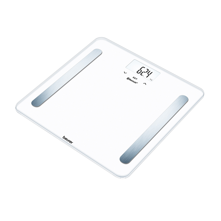 Beurer BF221 Body Fat Scale | XL Digital Weight Scale & Body Fat Analyzer |  Measures Body Weight, Body Fat, Body Water, Bone Mass & Muscle% | Auto