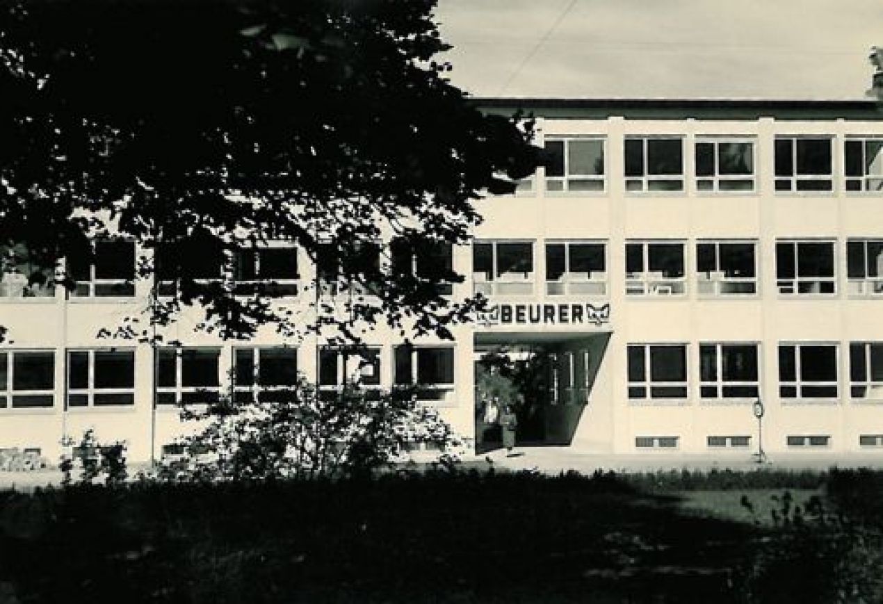 Beurer Fabrik Söflinger Str. 218 im Jahr 1954
