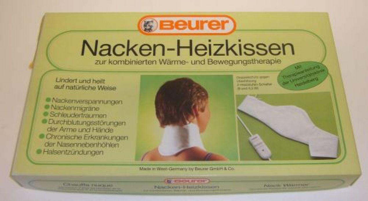 Beurer erstes Nackenheizkissen 1979