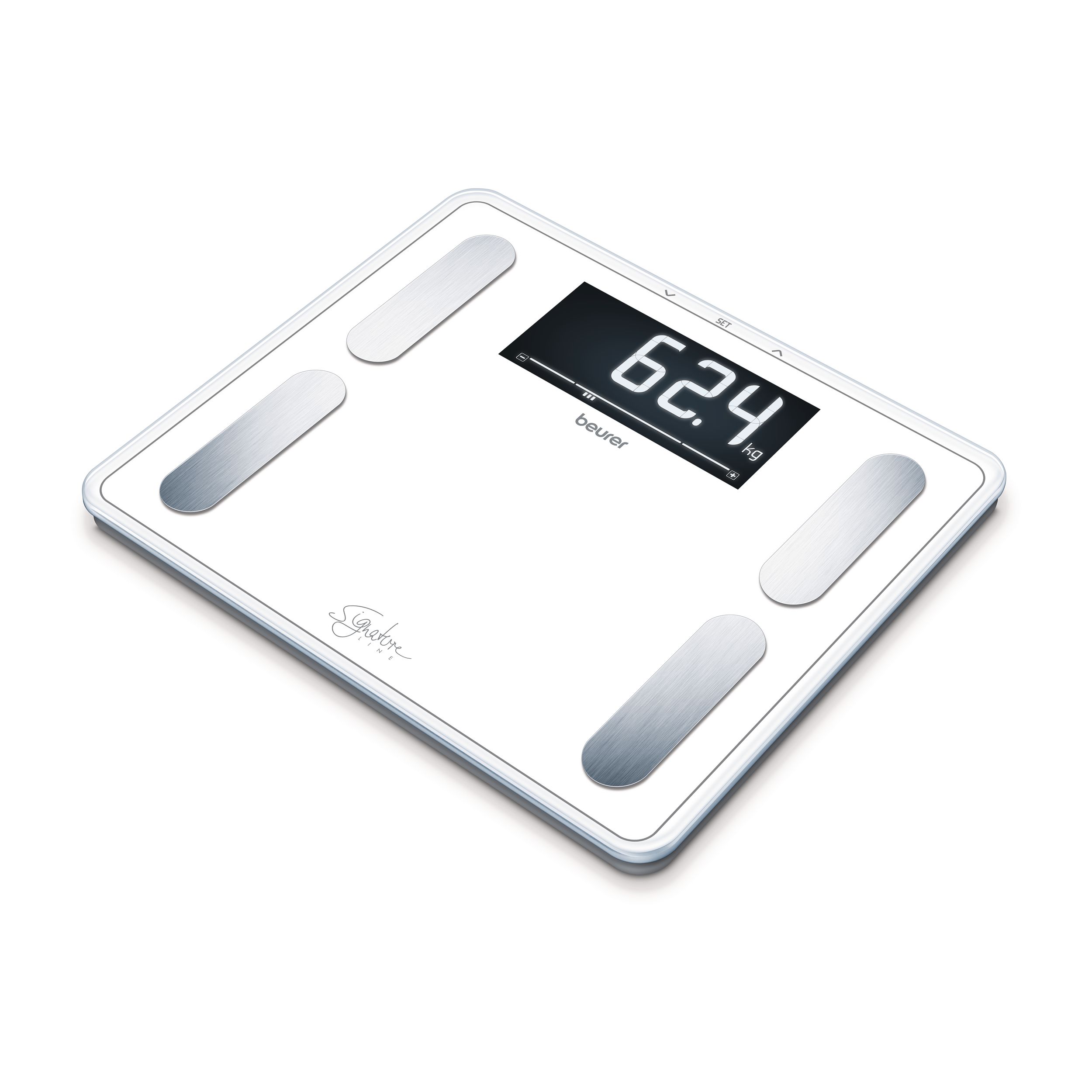 G3 Ferrari Bilancia Pesapersona Elettronica Portata Max 150 Kg In Vetro Temperato Colore Grigio G30053 P 400486