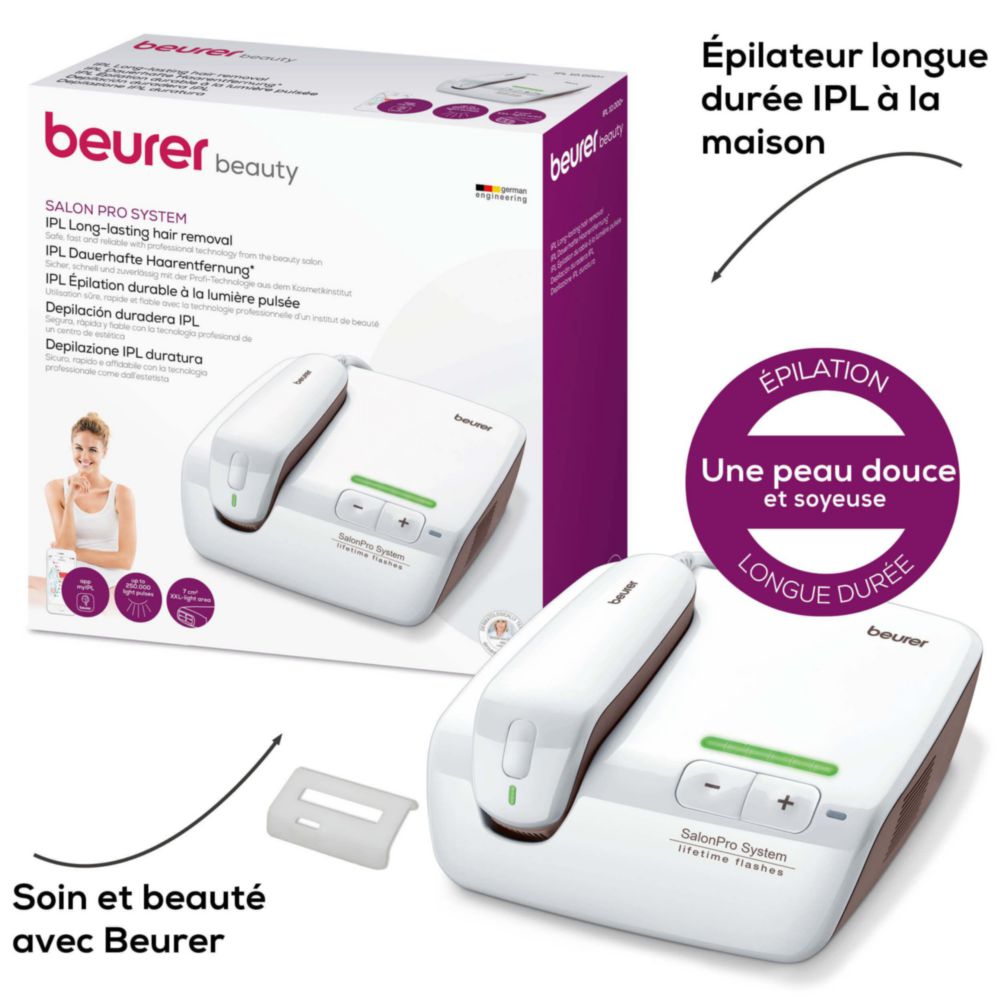 Épilateur Lumière Pulsée Beurer Salon Pro 9000 - Pour épilation Longue Durée - Occasion