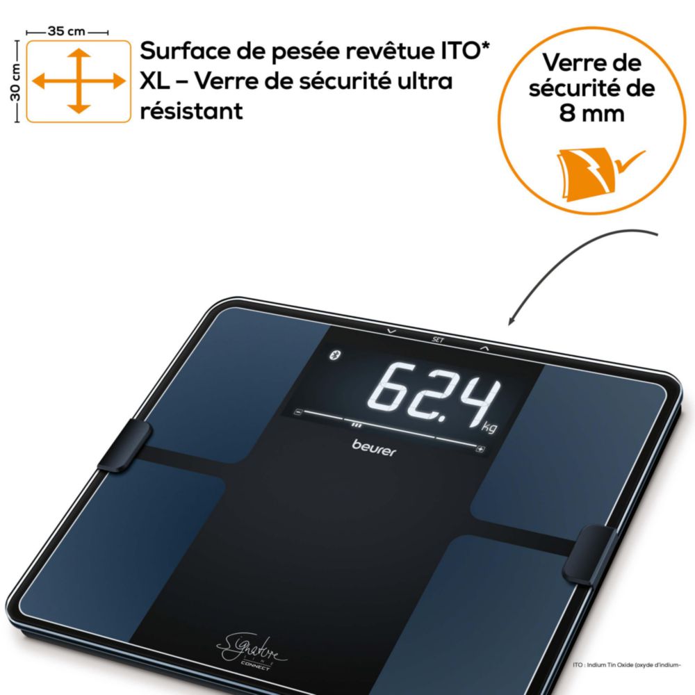 Lepulse Balance de masse grasse corporelle à 8 électrodes