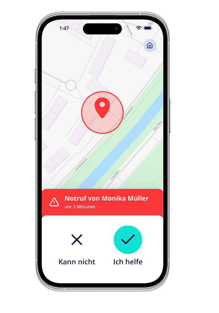 Standorterkennung in der App My Gardia