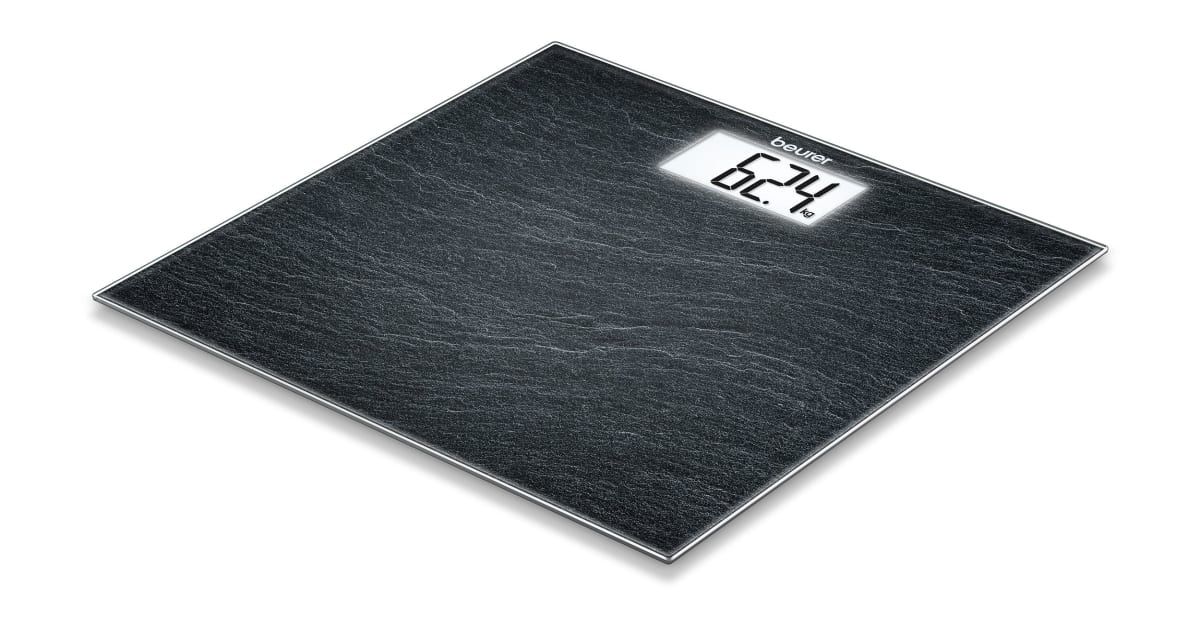 Buy Beurer GS 203 Glass Bathroom Scale - Slate online Worldwide