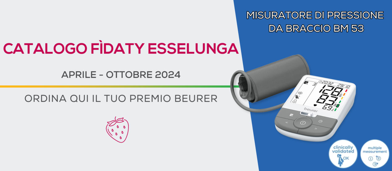 Scopri i premi Beurer a catalogo Fidaty di Esselunga