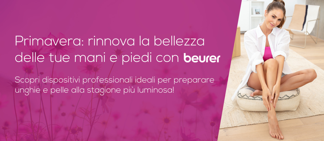 Cura versatile delle unghie per mani e piedi bellissimi con Beurer