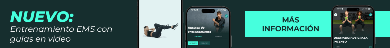 Actualización de la aplicación Banner: Nuevo - entrenamientos con guías de vídeo en la aplicación Antelope Go