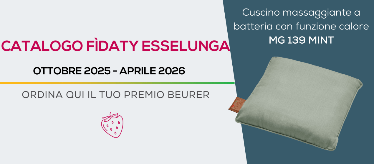 Scopri i premi Beurer nel catalogo Fidaty di Esselunga 2025