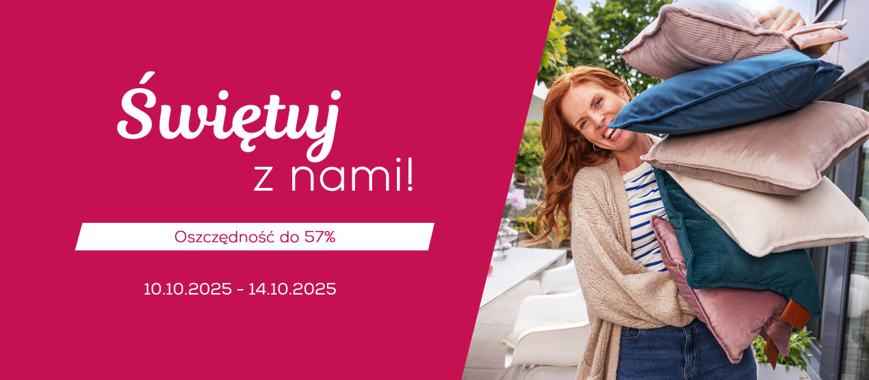 Baner do strony promocyjnej sklepu, oszczędność do 57%