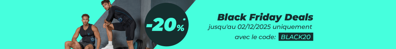 Bannière publicitaire : Offres Black Friday – jusqu'au 02/12/2025 uniquement – avec le code : BLACK20 – 20 %*